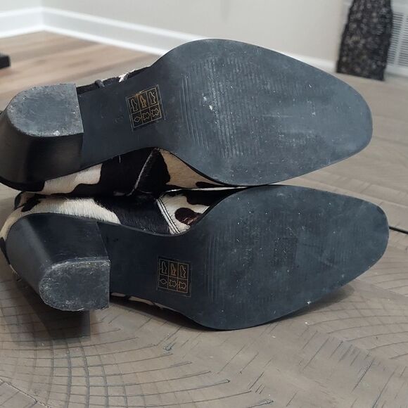 Idyllwind Calf Hair Cow Print Cowboy Booties Sz 8 - Picture 15 of 15